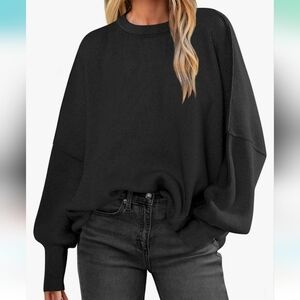 Chic Black Oversized Sweater